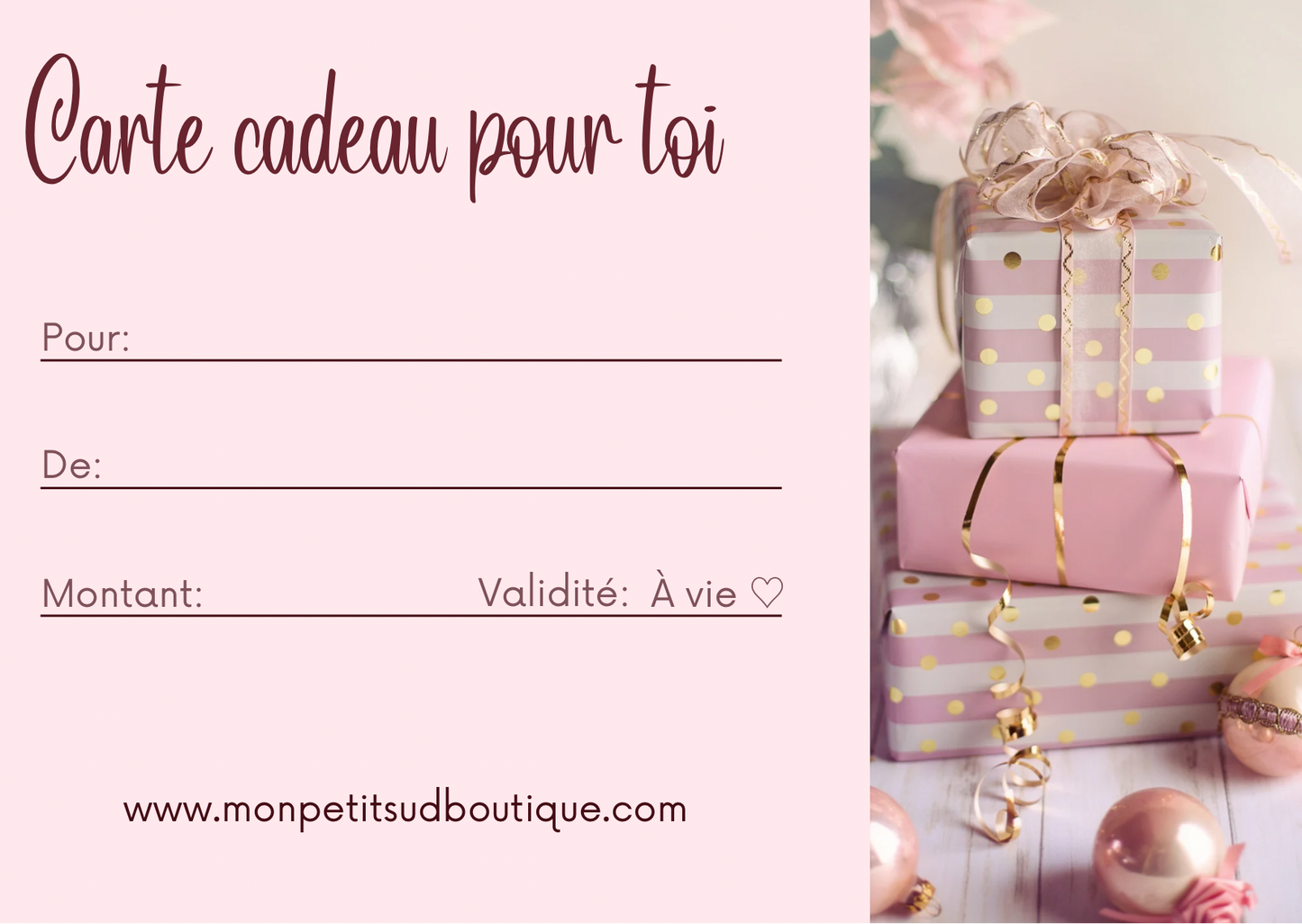 Carte Cadeau