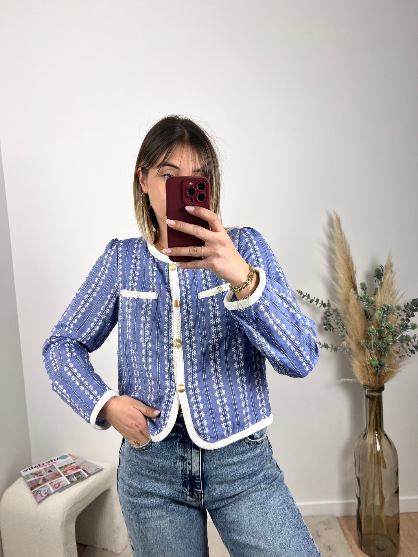 Veste THAÏS boutons dorés