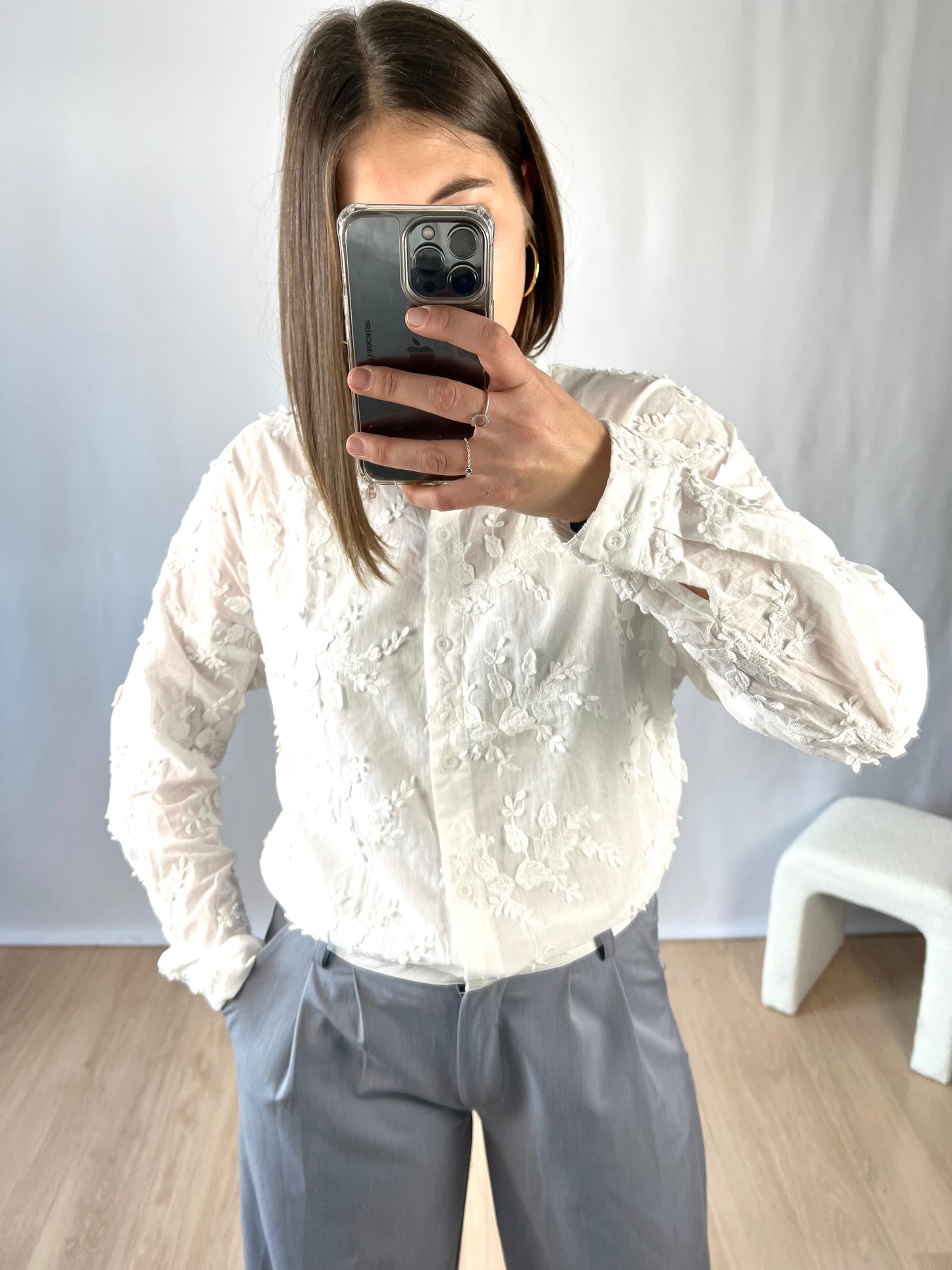 Chemise LÉONIE avec dentelle