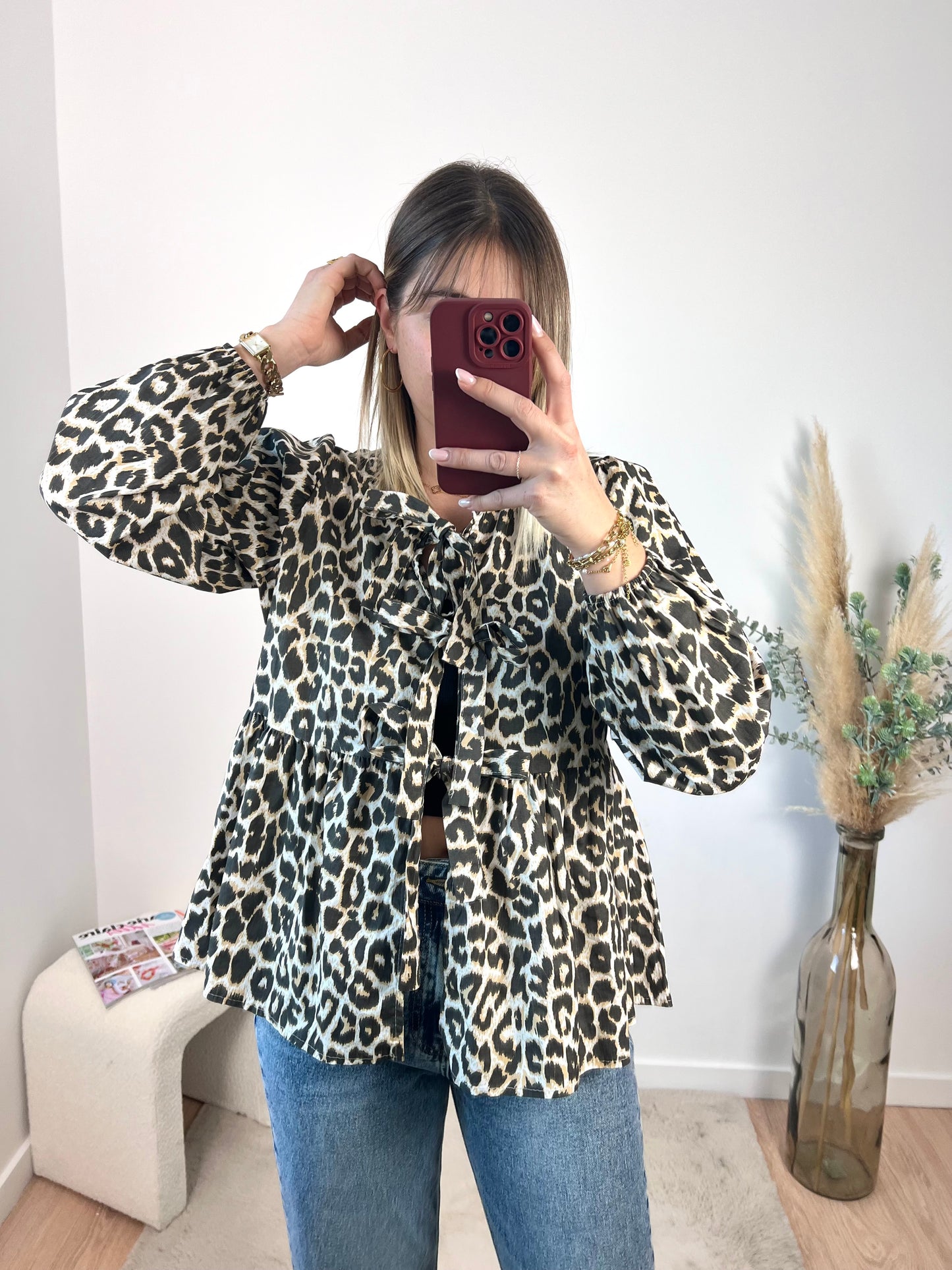 Blusa GIORGIA de leopardo