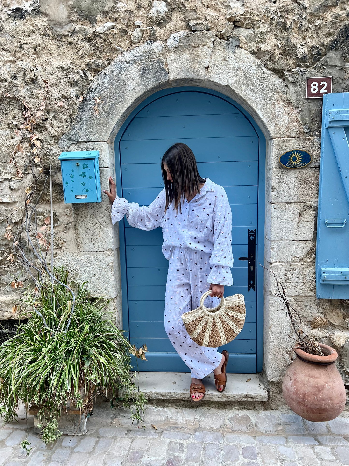 Pantalon HAILEE en gaze de coton