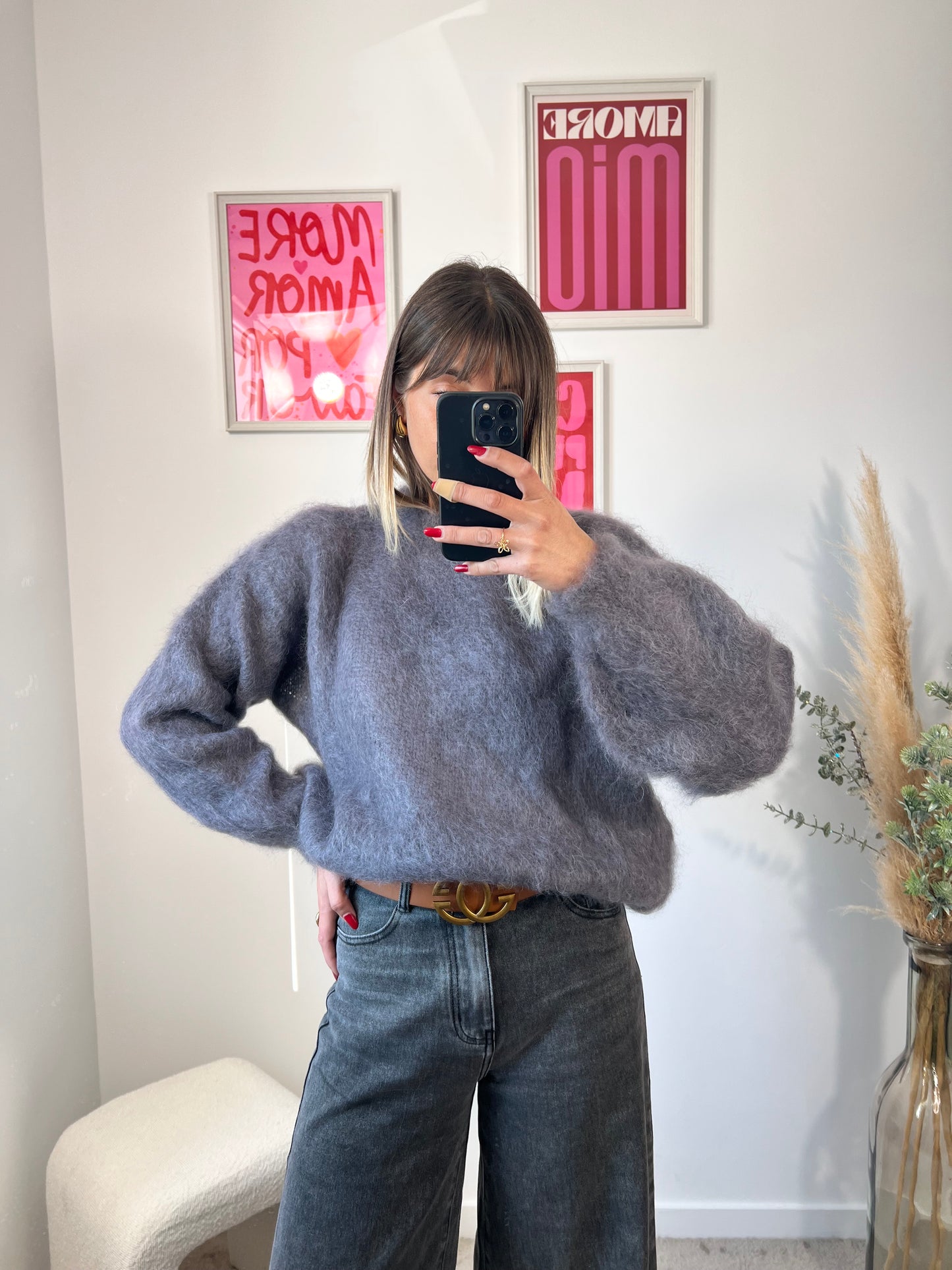 May Gris - Pull Kid Mohair