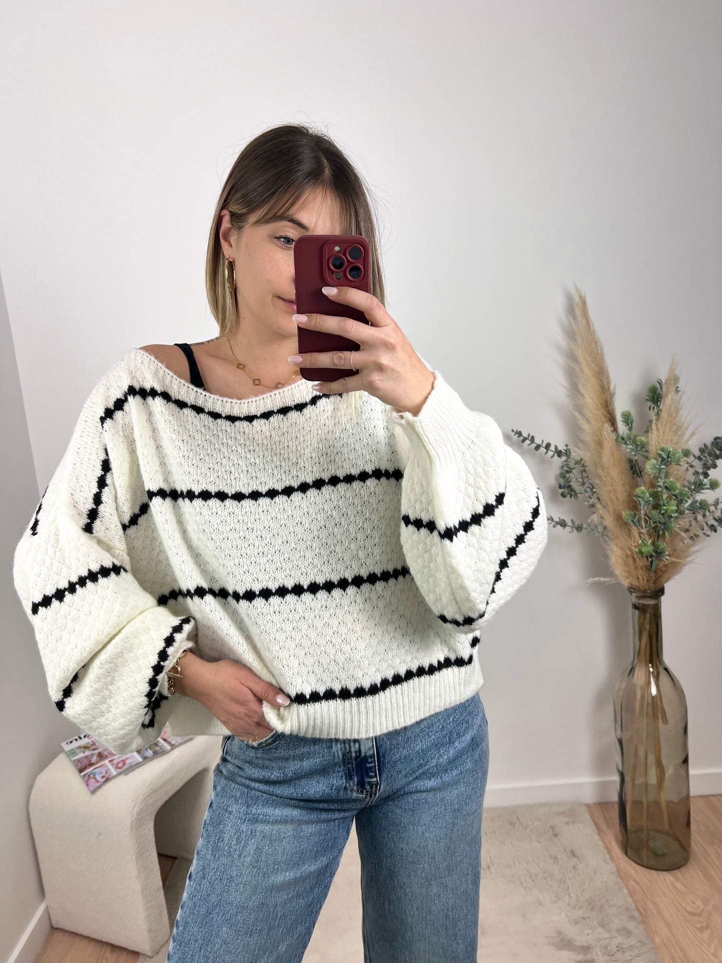 Pull manches bouffantes • DIANE