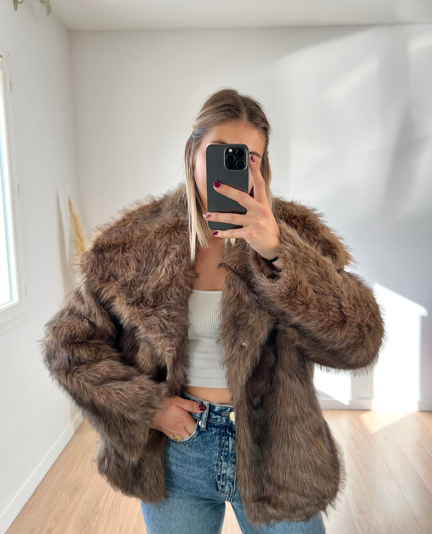 Veste en fausse fourrure • EMMA