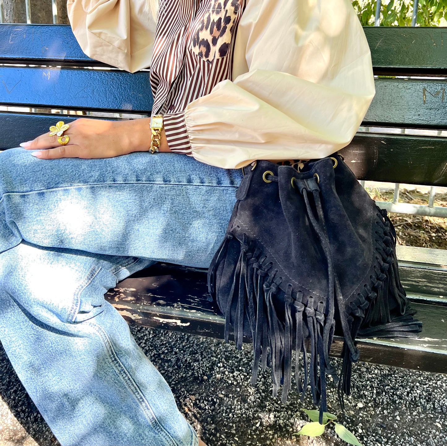 Sac seau en cuir • HANA