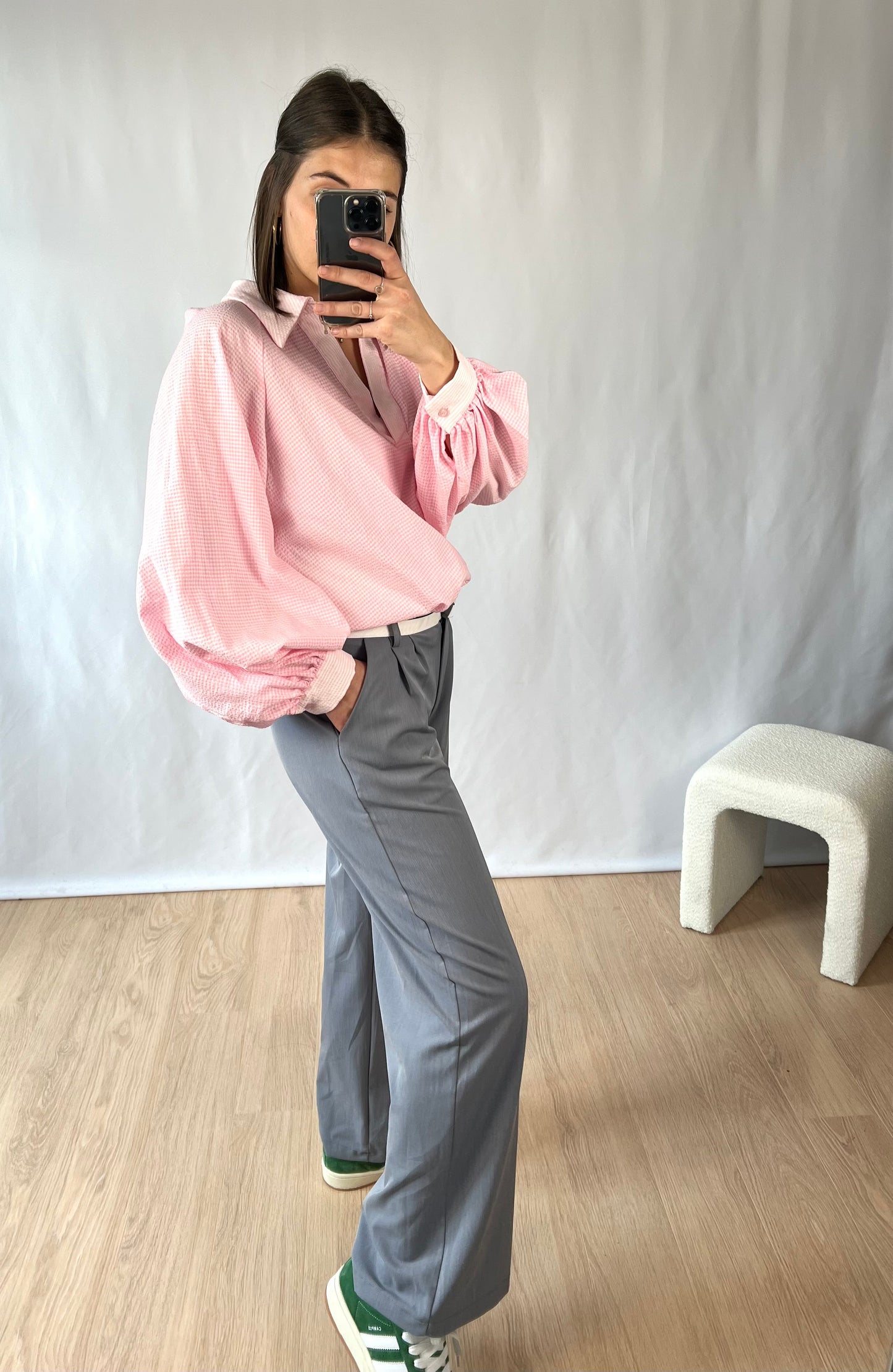Pantalon LINA taille avec bande blanche