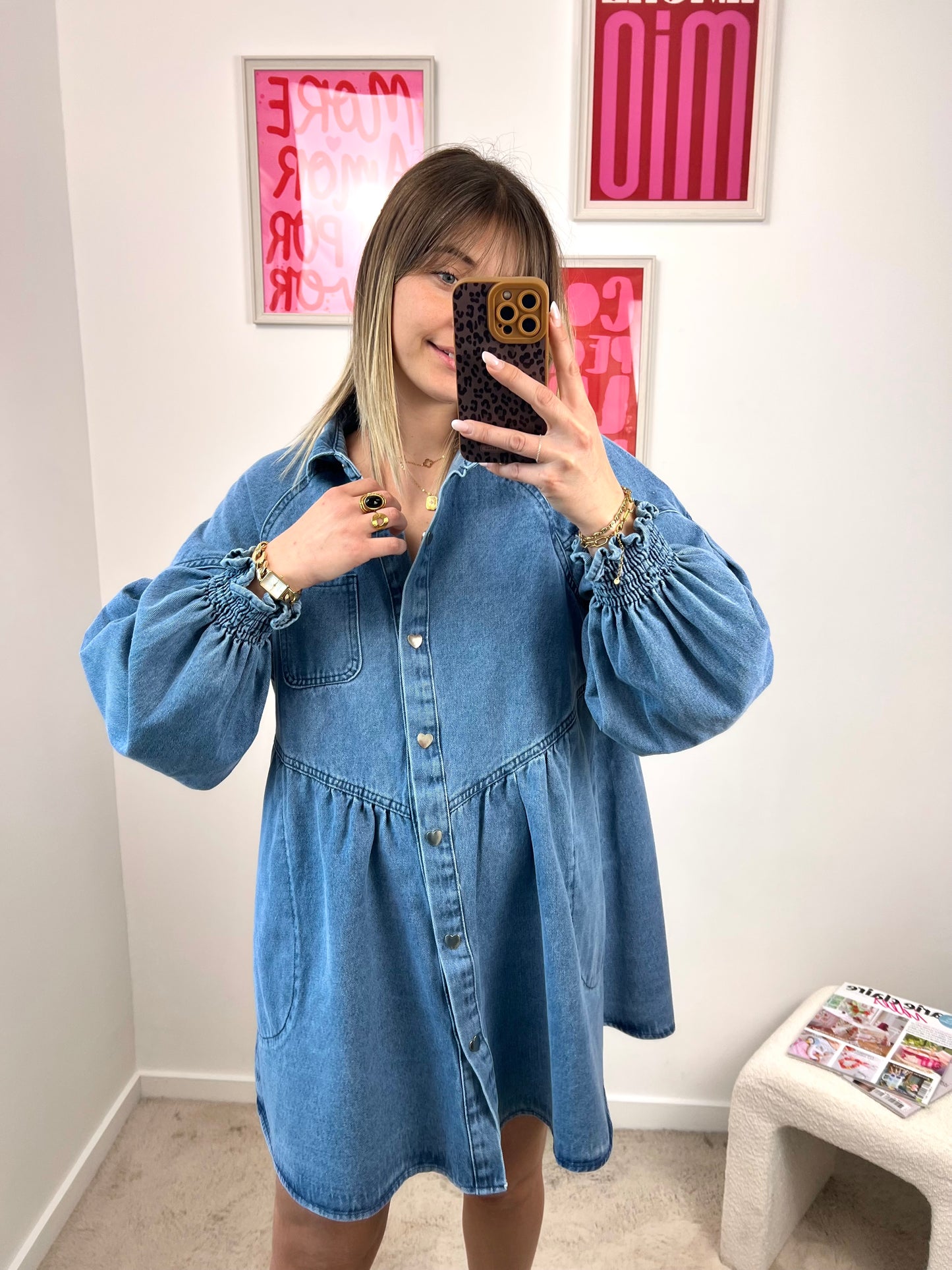 Maxine Jean Brut - Robe Évasée Denim