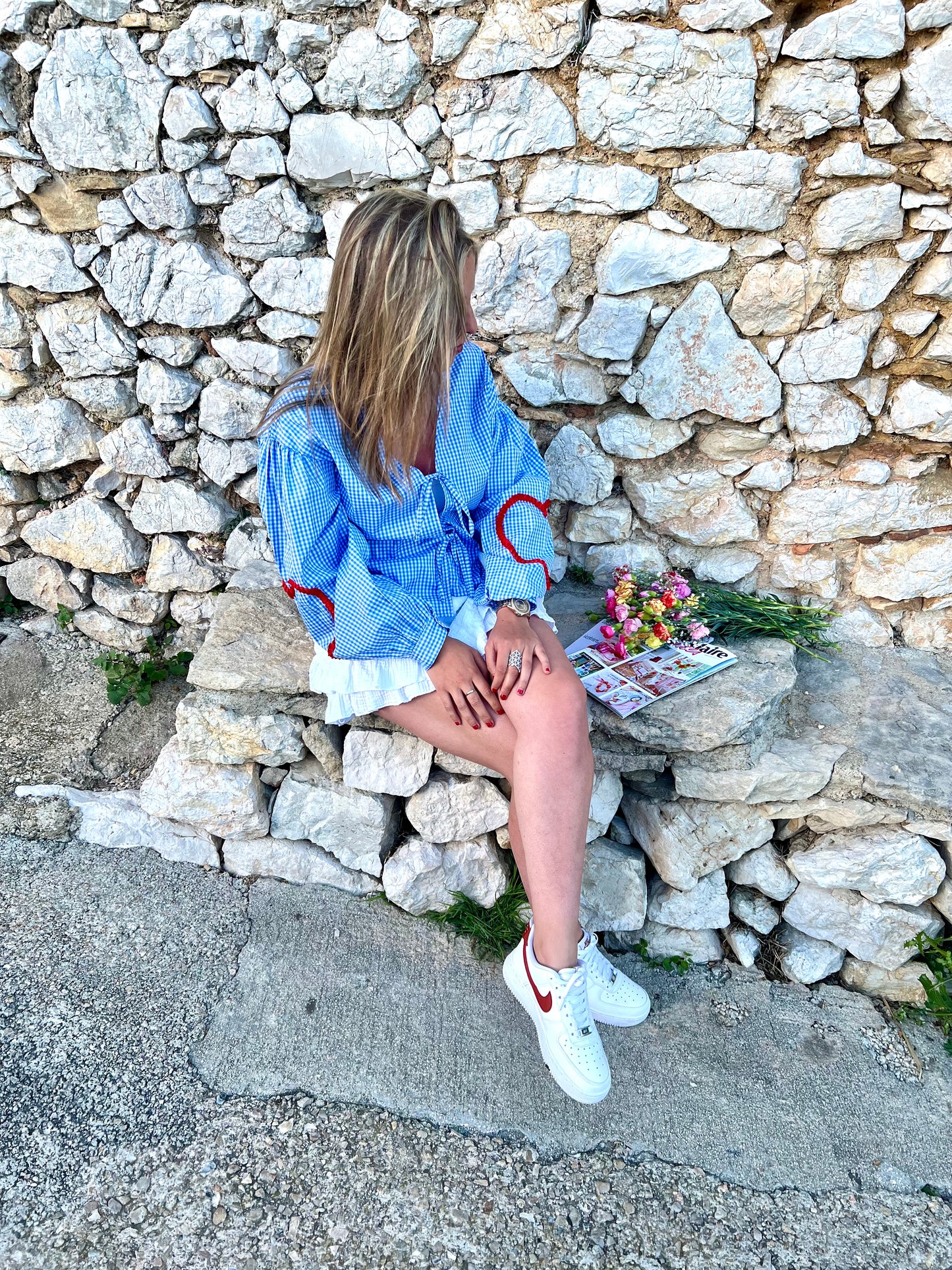 Blouse DAYSIE manches cœurs