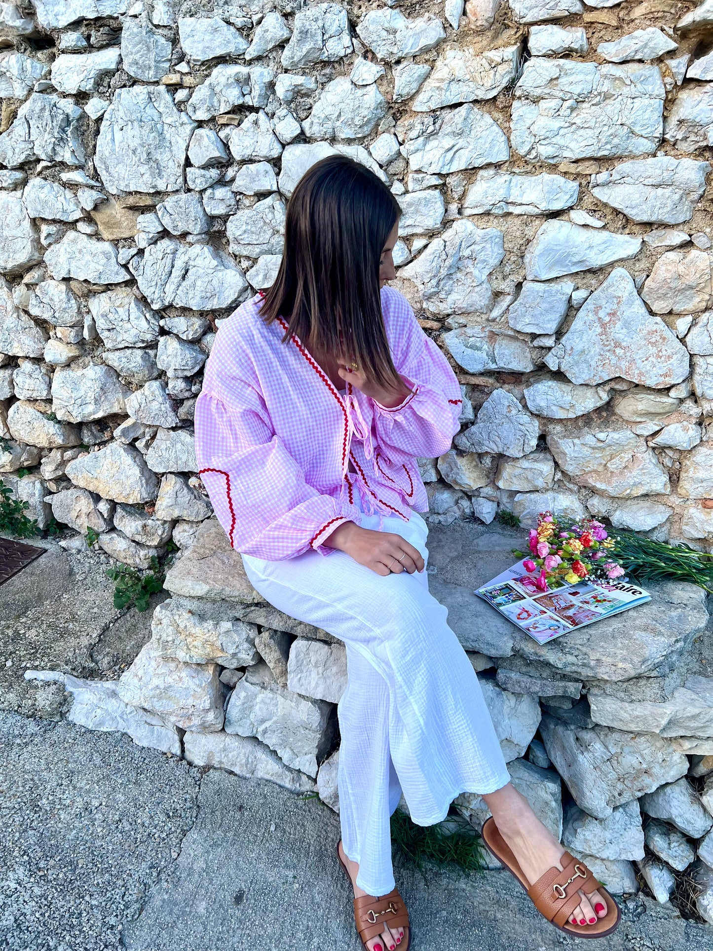 Blouse CAYETANA poches coeurs