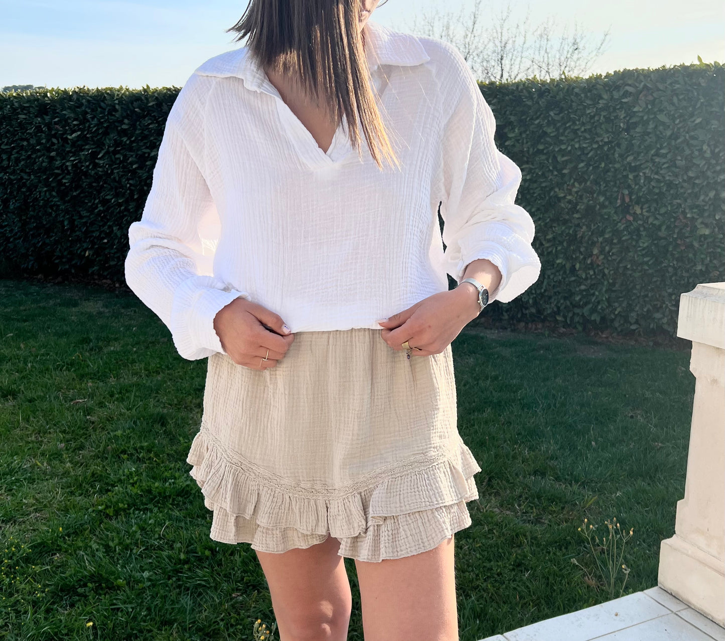 Chemise MENCIA en gaze de coton