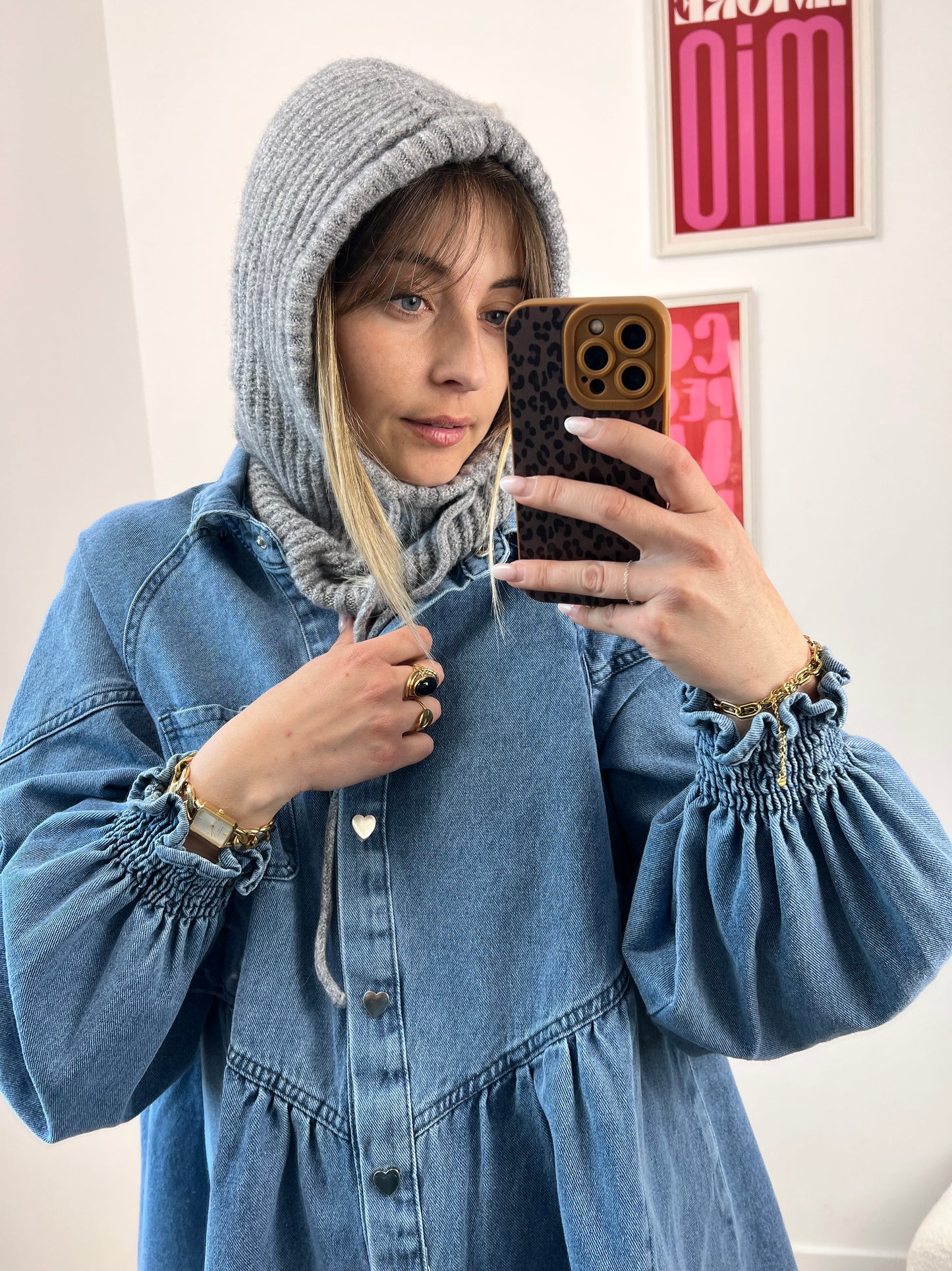 Molly Grise - Cagoule En Laine