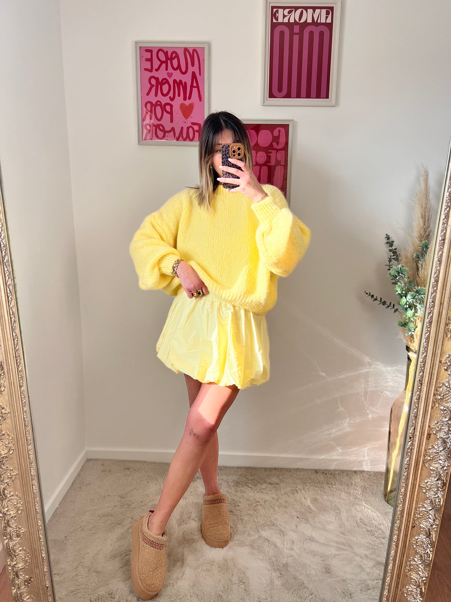 Naïs Jaune - Jupe Ballon