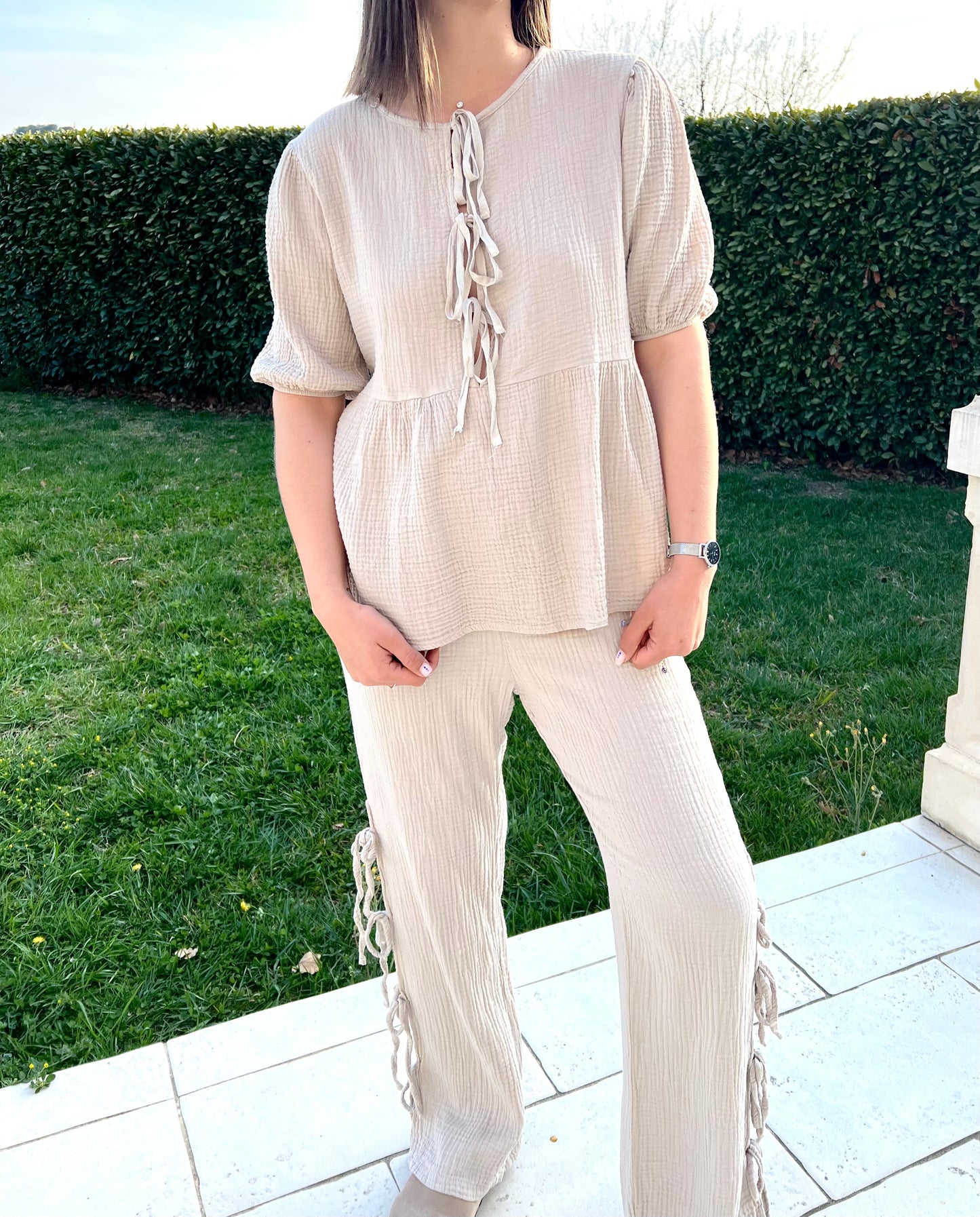 Chemise ELONA avec noeuds