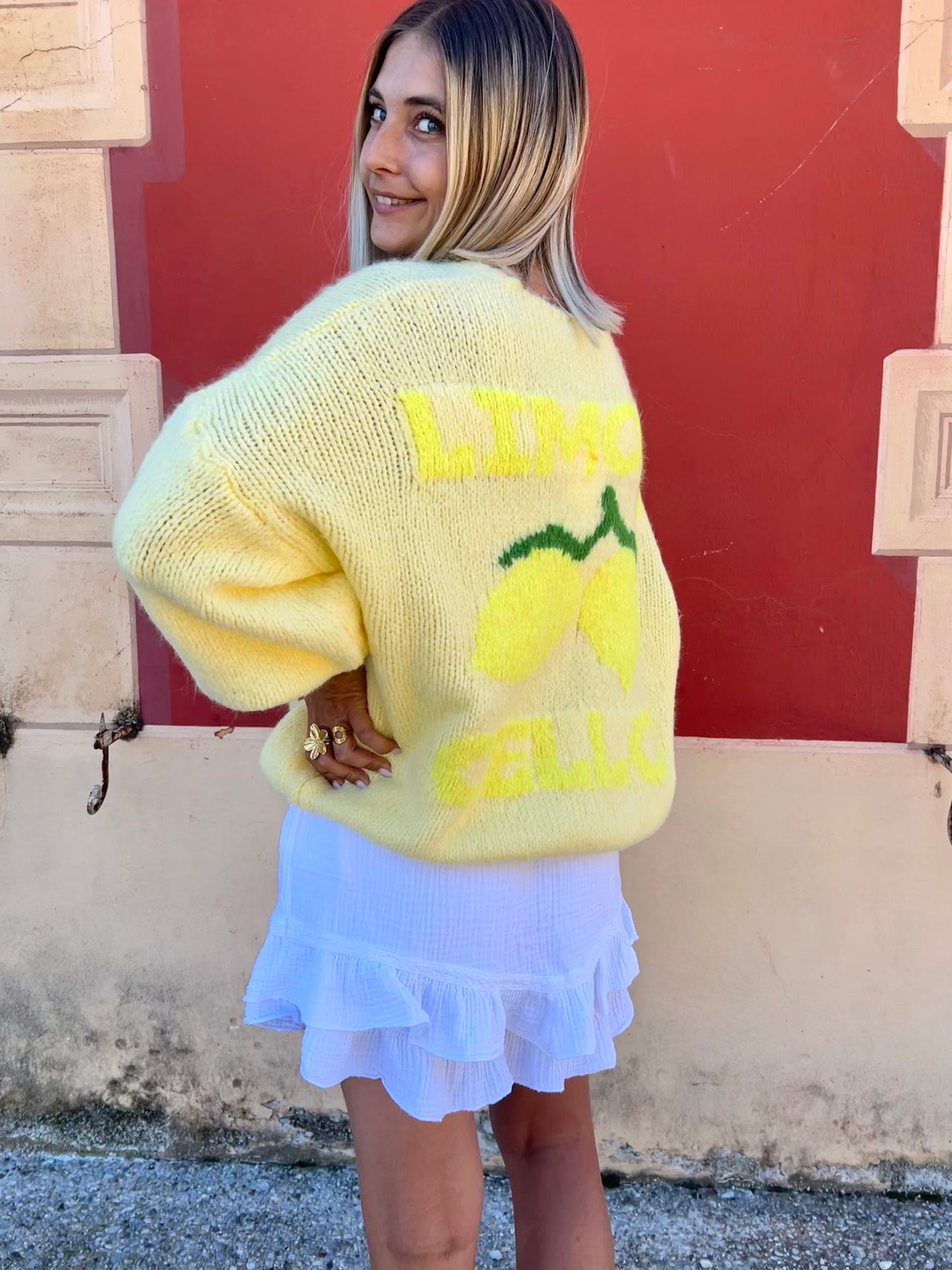 Cardigan motifs citrons • LIMONCELLO