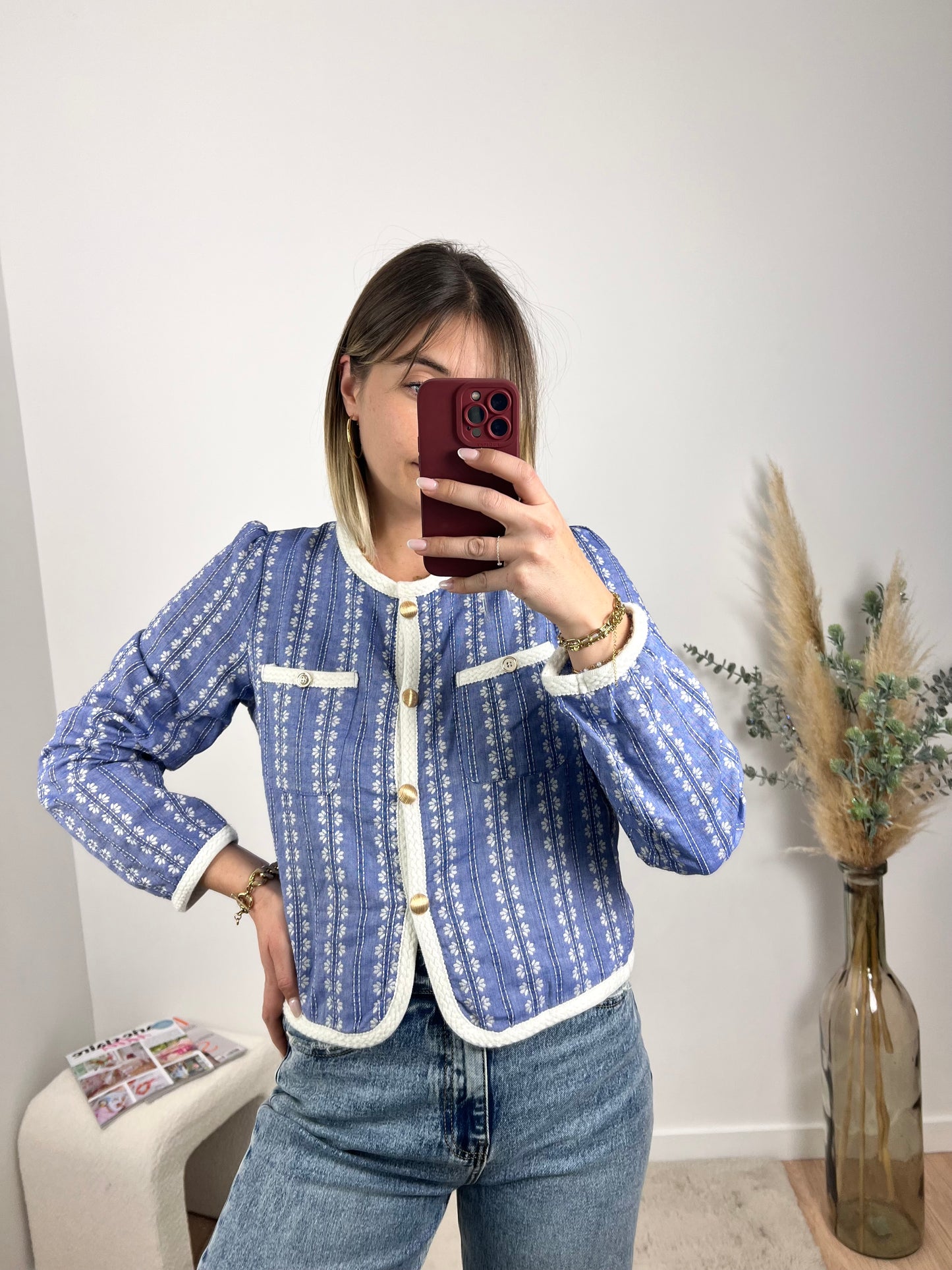Veste THAÏS boutons dorés