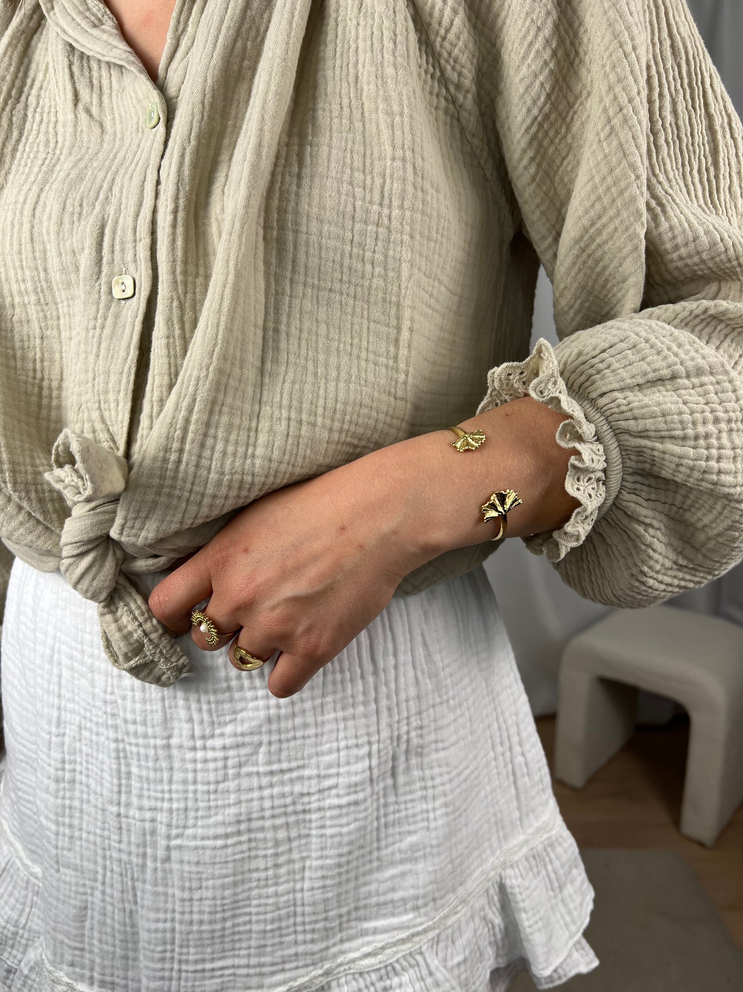 Chemise BILLIE avec broderie fleurie