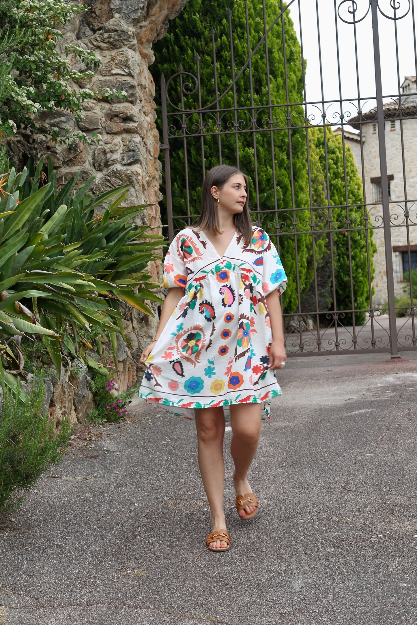Robe MARIPOSA motifs colorés
